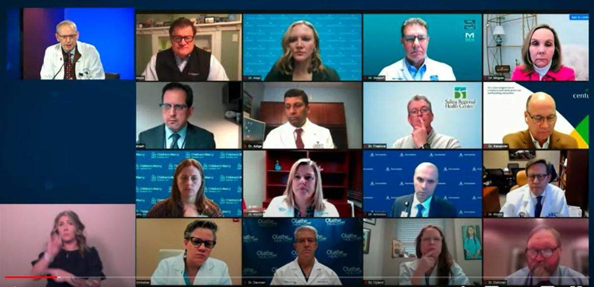 Chief medical officers from the Kansas City area and the state of Kansas held a media briefing Wednesday to sound the alarm on a surge in COVID-19 cases.