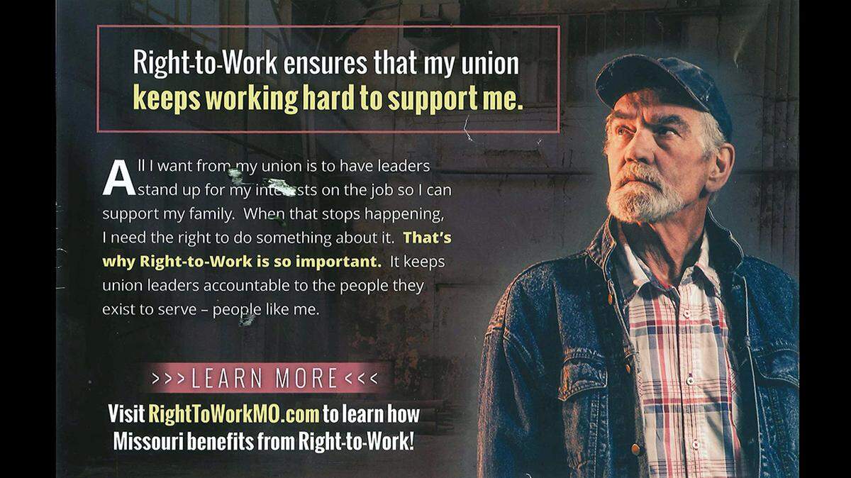 This postcard appearing in Missourians’ mailboxes is from Americans for Prosperity Missouri.