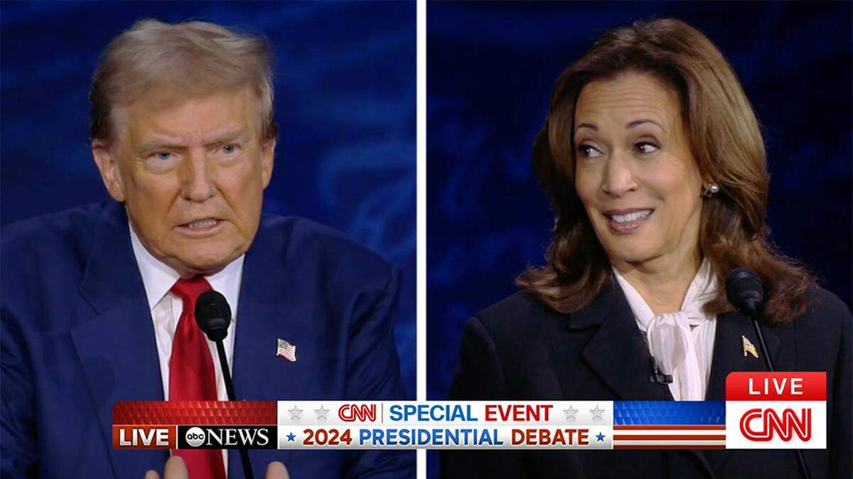 Donald Trump debates Vice President Kamala Harris