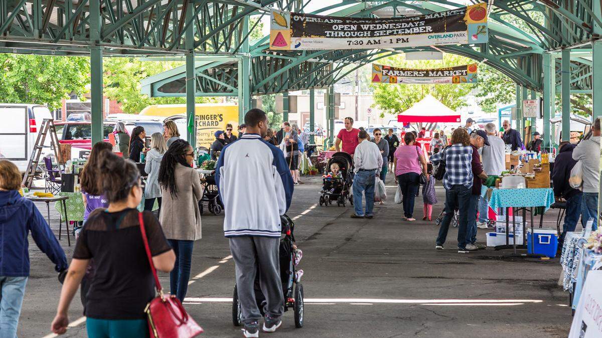 The Overland Park Farmers’ Market pavilion dates back to 1991.
