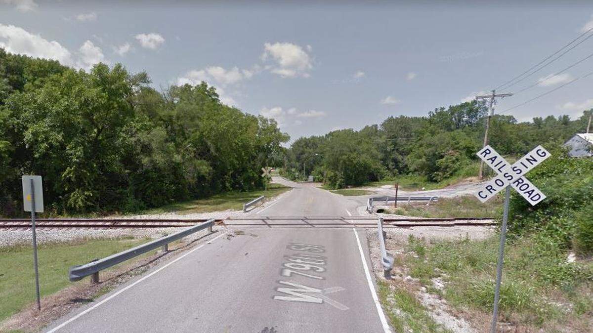 The Johnson County Sheriff’s Office is investigating after a train struck a pedestrian on Tuesday near 79th and Ottawa streets. This Google Maps Street View image shows the area.