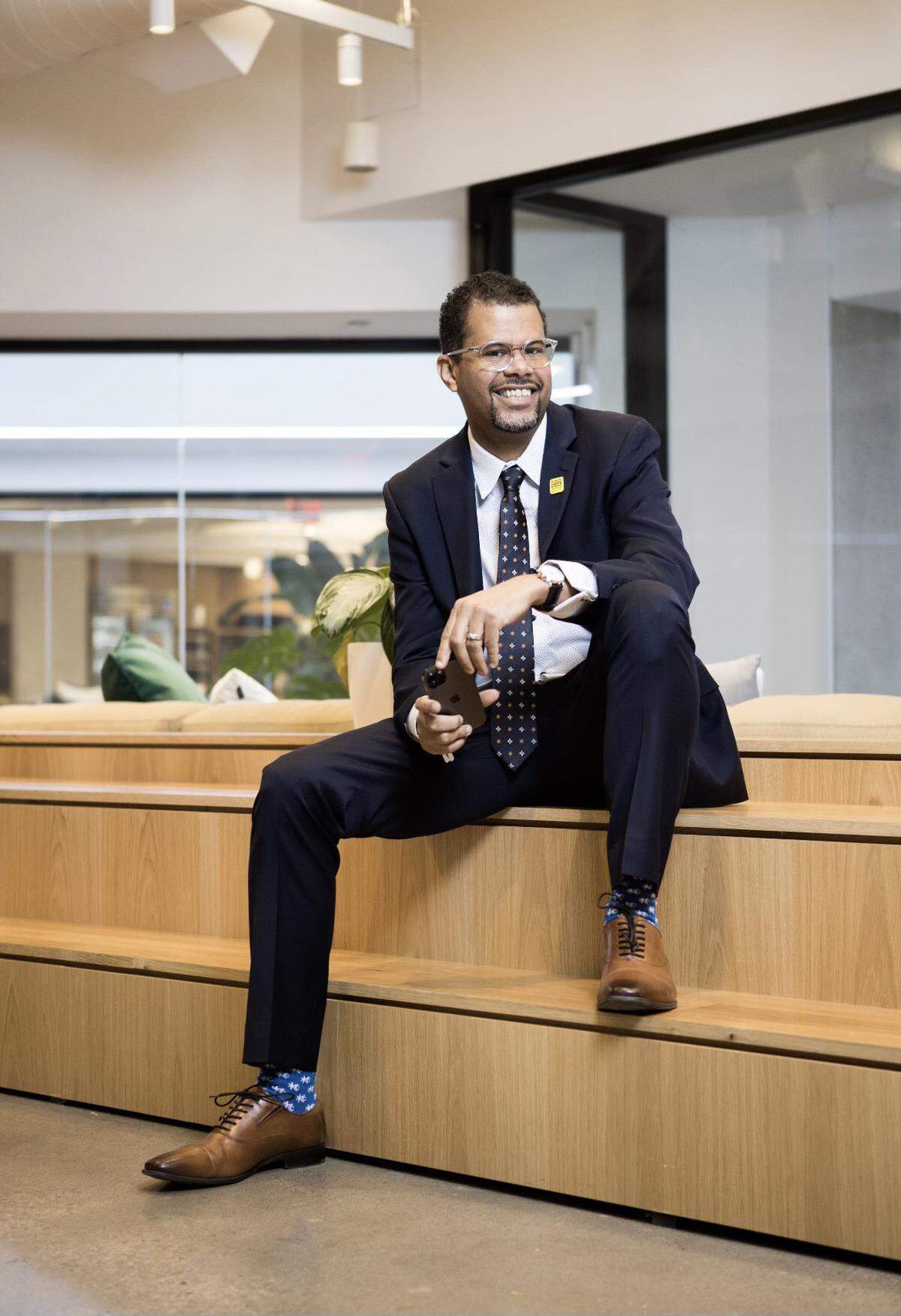 Nate Hogan, chair of the Kansas City Public Schools board, is happy to serve the next generation of scholars.