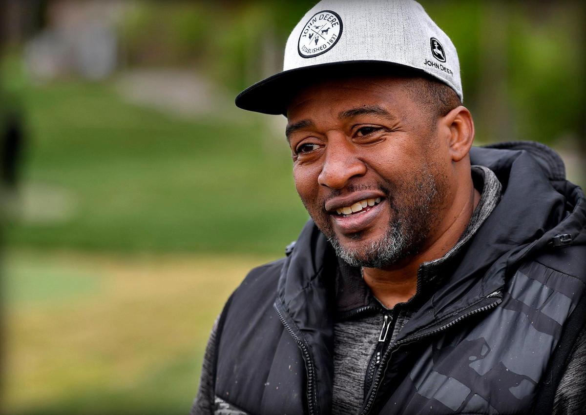 After years of building and fundraising, Chris Harris turned a blighted block into a green space with a golf course, basketball court, playground and beds of blooming tulips. But the changes go much further, Harris and others say, transforming the feel and the potential of the whole neighborhood, and helping to break down old barriers of racial segregation in the city.