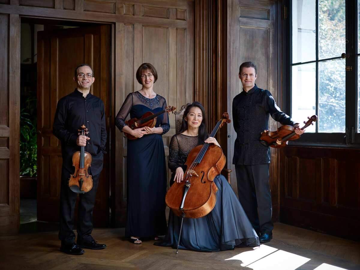 The Brentano Quartet is Misha Amory, viola; Serena Canin, violin; Nina Lee, cello; and Mark Steinberg, violin.