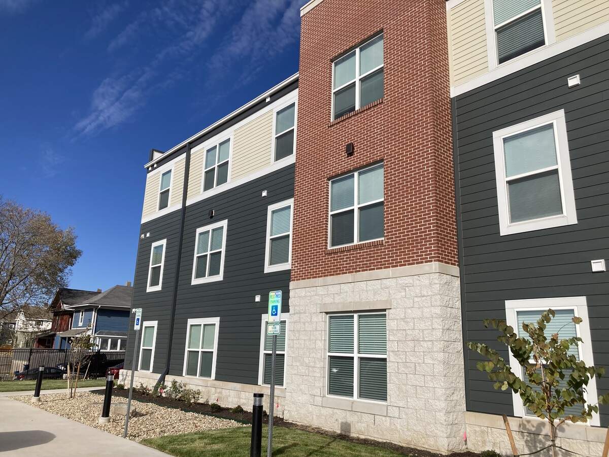 The new Greenwood Senior Apartments in Kansas City. The project replaces the former Greenwood School in the South Round Top neighborhood, which was demolished in 2019.