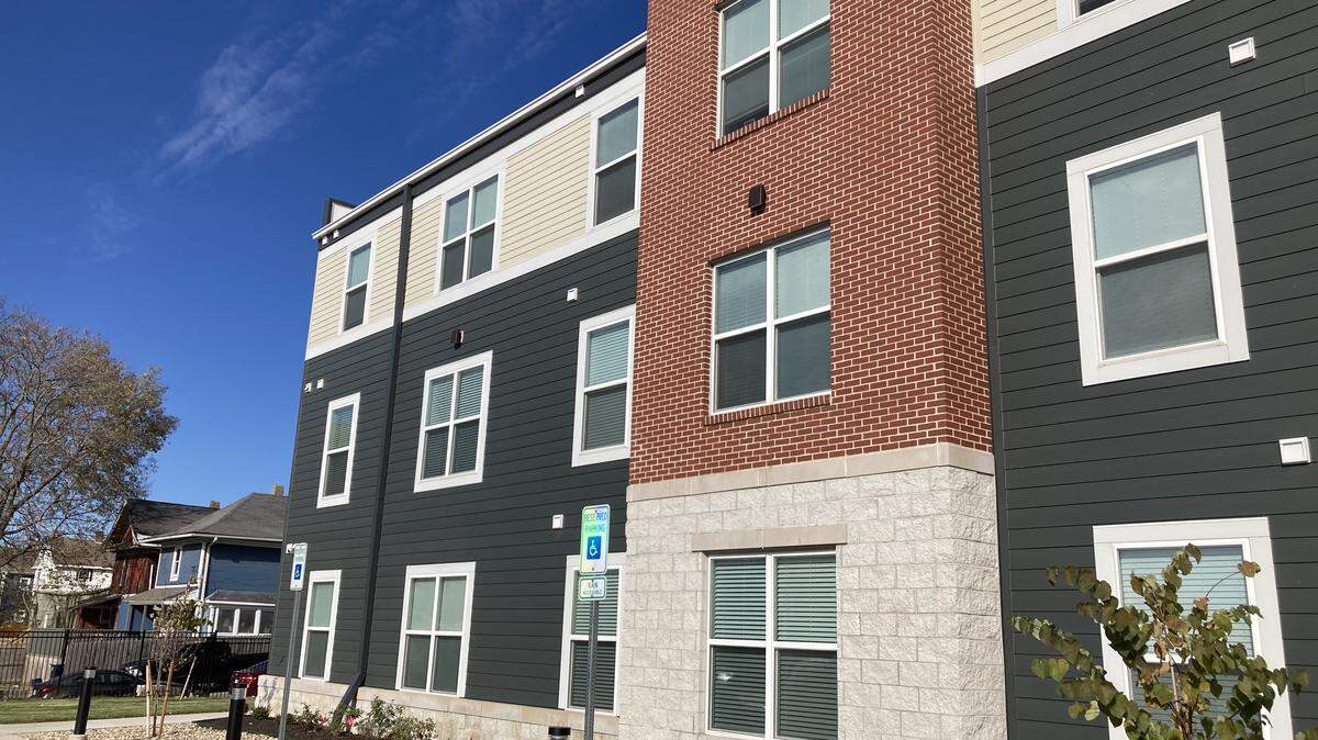 The new Greenwood Senior Apartments in Kansas City. The project replaces the former Greenwood School in the South Round Top neighborhood, which was demolished in 2019.