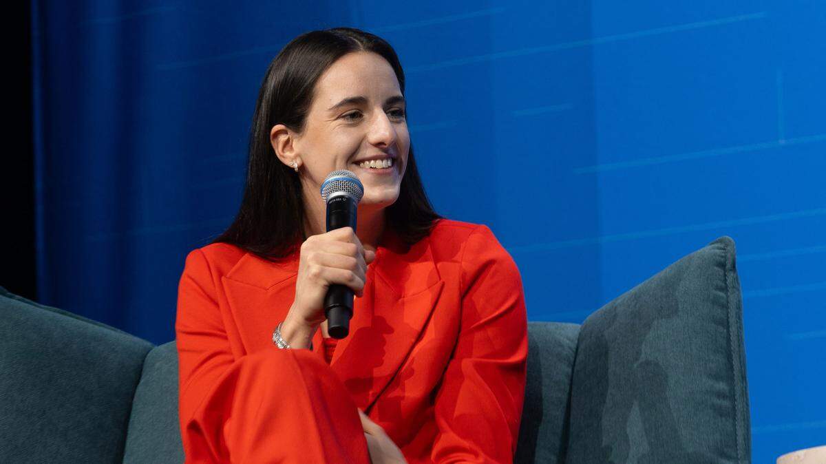 WNBA star Caitlin Clark spoke at the T-Mobile Center in downtown Kansas City at WIN for KC’s Women’s Sports Awards on Tuesday. The event celebrated women and girls connected to the local sports scene.