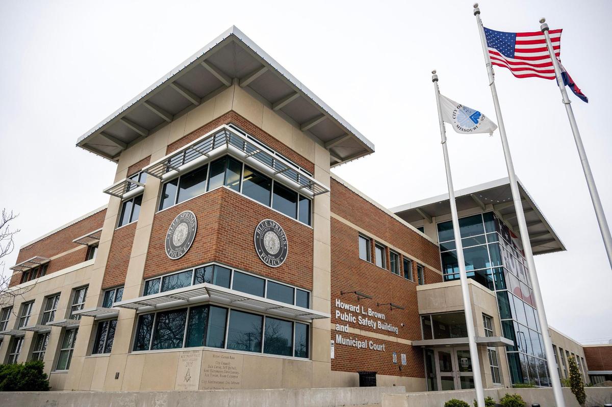 The Blue Springs Police Department building at 1100 SW Smith St., is pictured on Tuesday, April 1, 2025, Blue Springs.
