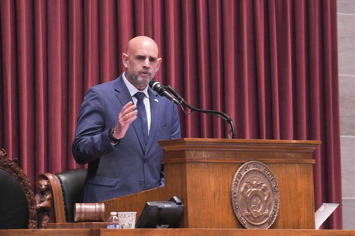 Maor Elbaz-Starinsky, the consul general of Israel in Miami, addressed a joint session of the Missouri General Assembly on Feb. 6, 2024.