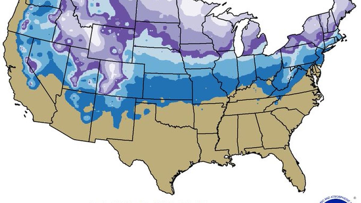 The odds are not in Kansas City’s favor when it comes to having a white Christmas. The chance for 1 inch or more of snow on the ground on Christmas Day is about 25%, according to the National Weather Service in Kansas City.