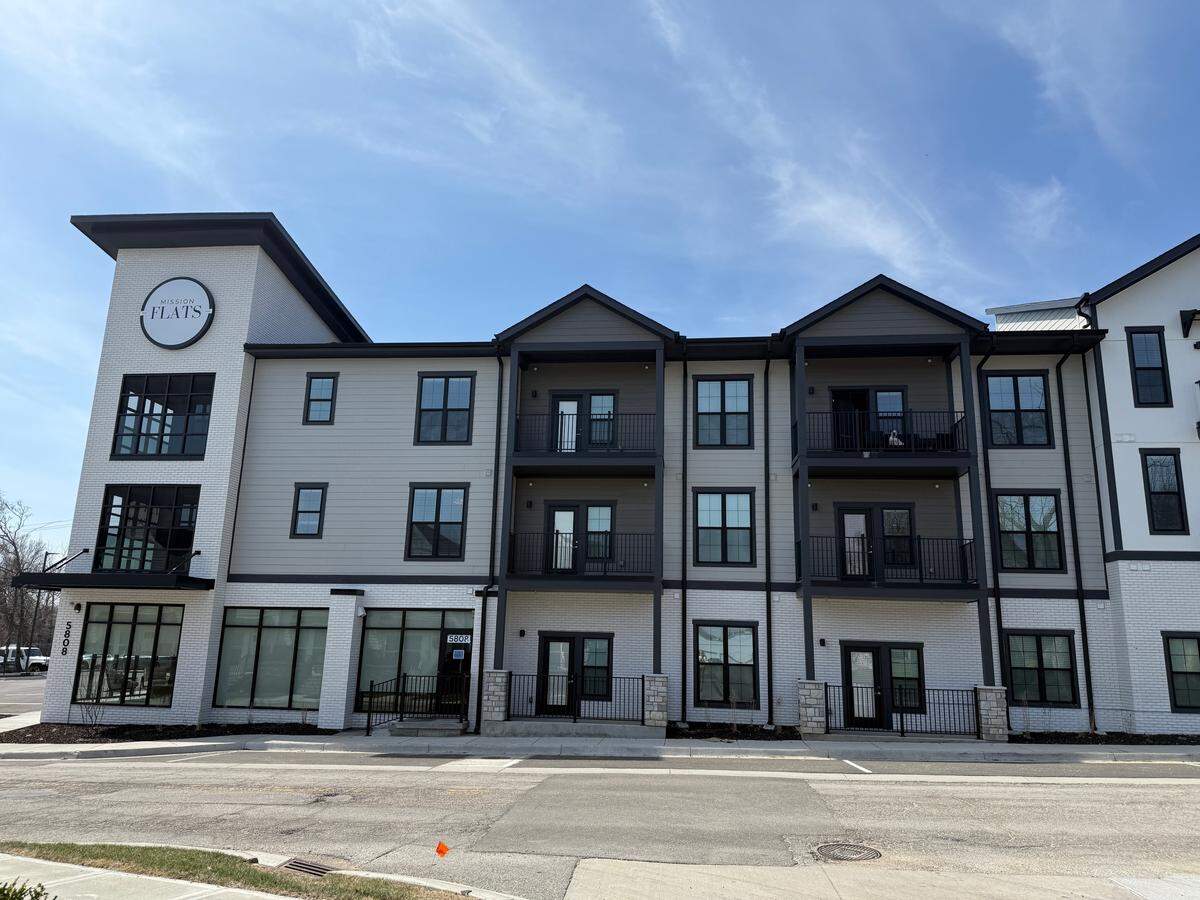 The Mission Flats Apartments, 5808 Nall Ave., is a new 77-unit apartment complex in downtown Mission, just across the street from Mission Vale Townhomes.