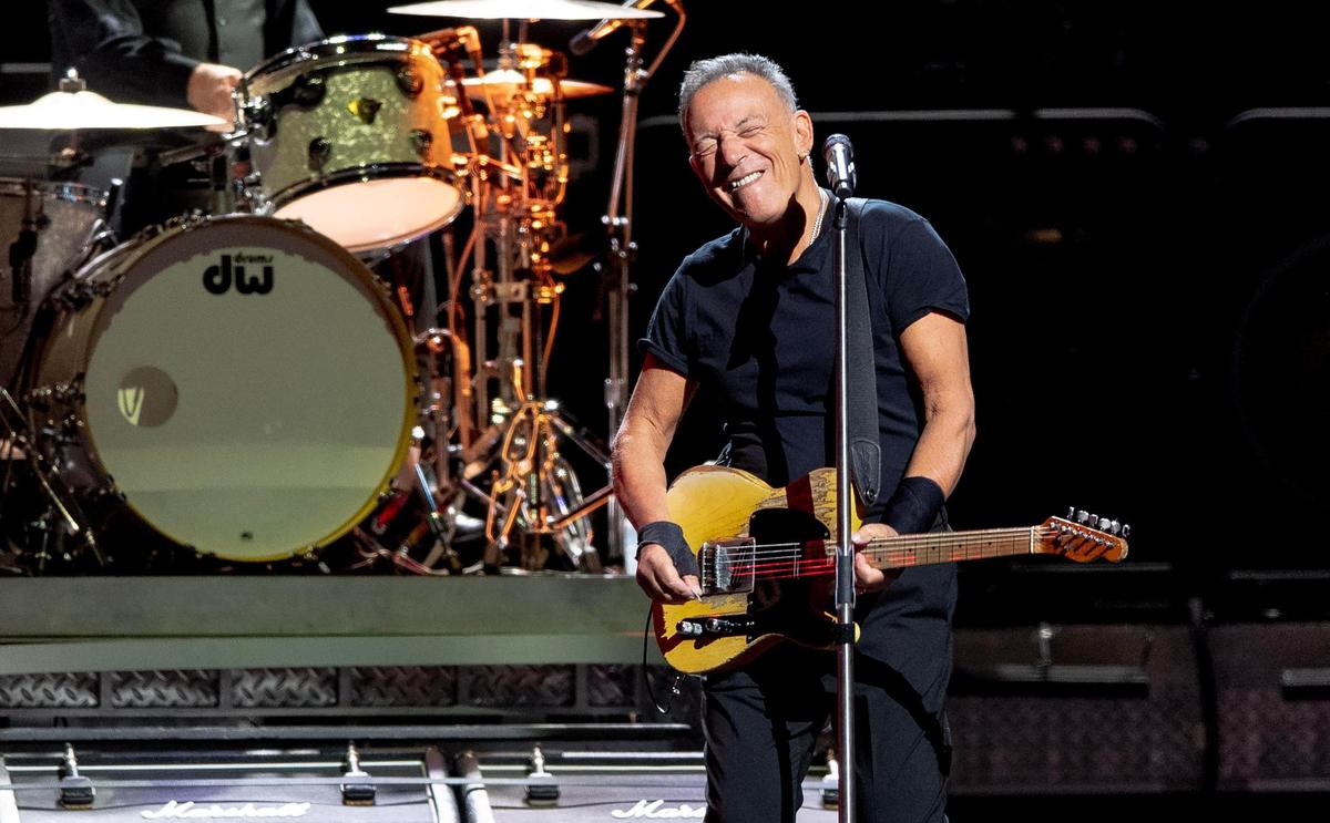 Bruce Springsteen performs at T-Mobile Center on Saturday, Feb. 18, 2023, in Kansas City.