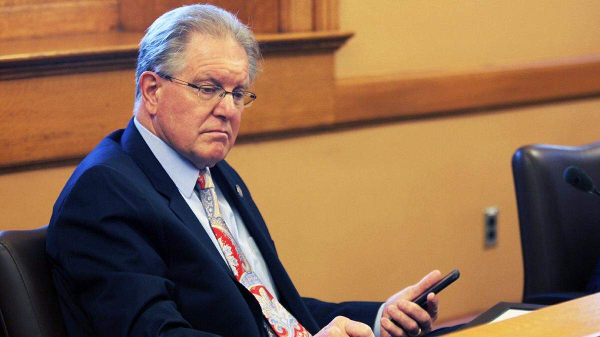 The retired TV weatherman and current chair of the Kansas Senate Committee on Utilities spreads outrageous disinformation about renewables, which are clearly the future.