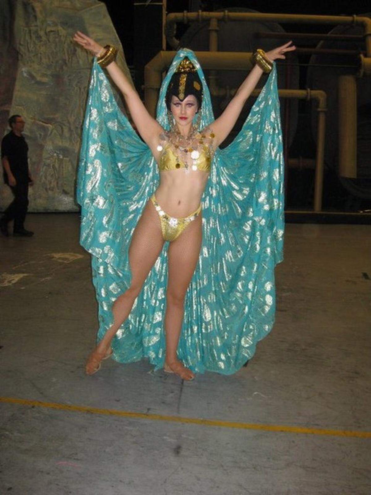 The costumes had to be big enough to fill up the huge Bally’s stage.