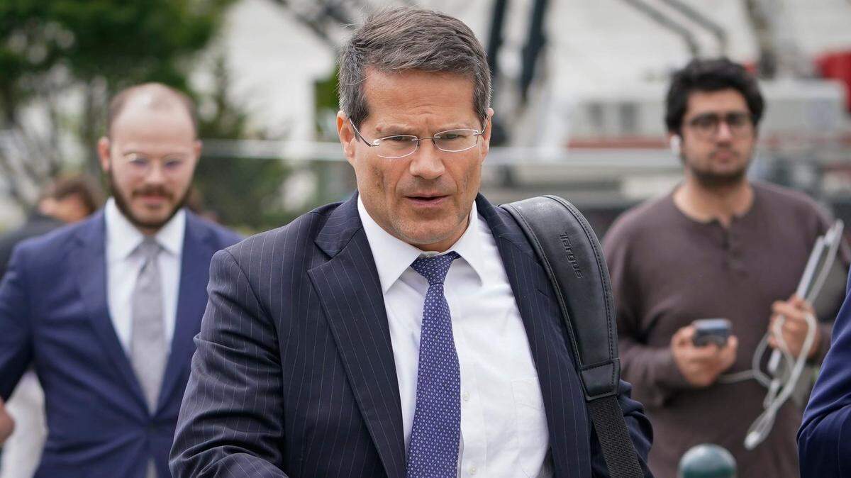 Trump attorney D. John Sauer, Missouri’s former solicitor general, departs the U.S. Supreme Court after the Supreme Court justices heard oral arguments on whether former President Donald Trump is immune from criminal charges in his federal election interference case on April 25, 2024.