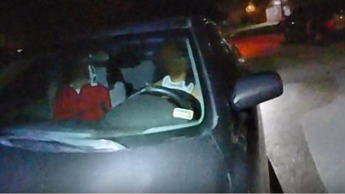 The Lee’s Summit Police Department released an image of a vehicle that allegedly struck an officer Saturday around 10:30 p.m. near the 100 block of Southwest Donovan Road. Police said they had blurred the faces of the occupants of the vehicle “in an abundance of caution as they were involved in an incident with juveniles at a suspected house party.”