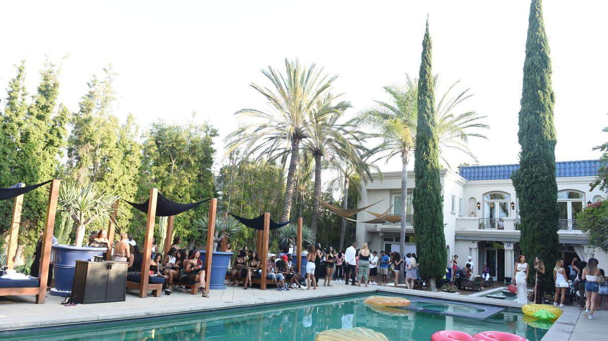 A summer pool party.