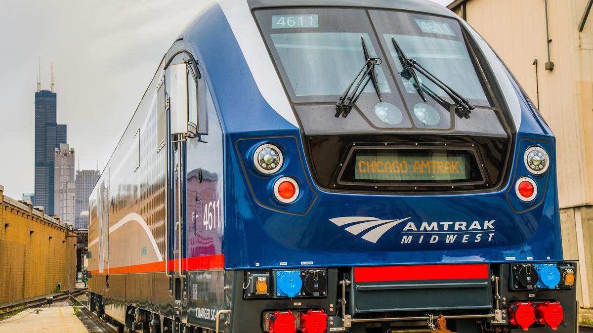 Amtrak has suspended train service on its Missouri River Line, substituting buses instead, after a train collided with a hay truck’s trailer Sunday evening.