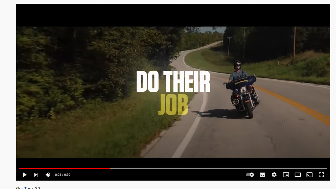 Screen capture from an ad for Amendment 3, which would legalize recreational marijuana in Missouri.