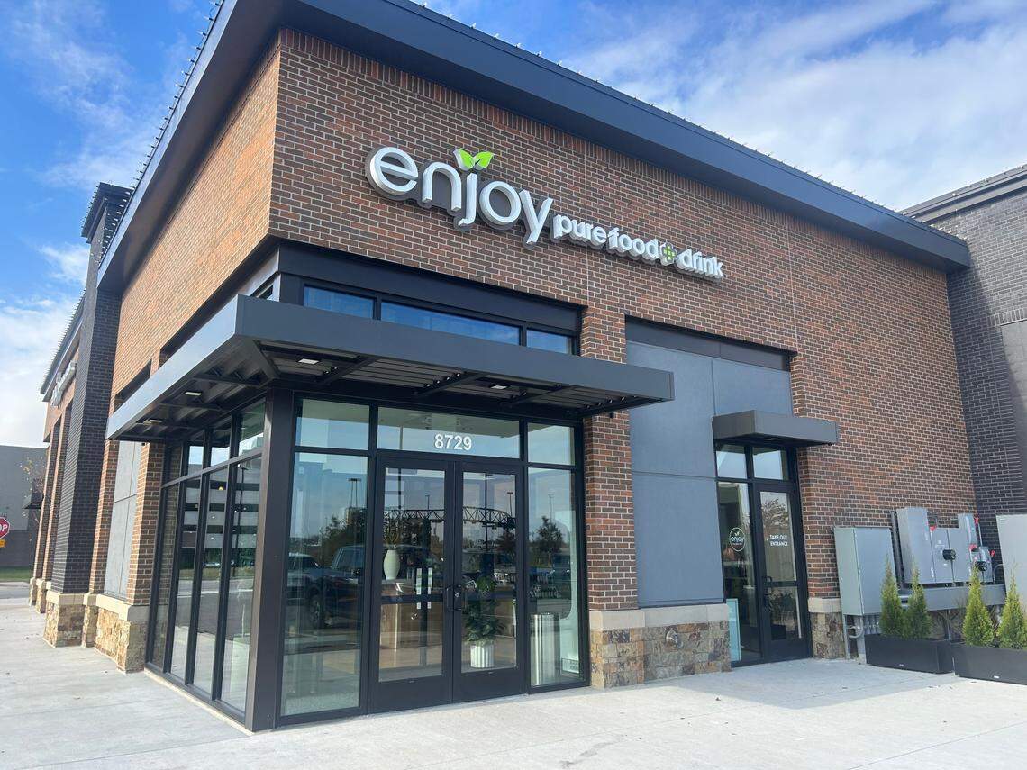 Enjoy Pure Food + Drink’s new location is near several new businesses, and the area is only expected to grow.