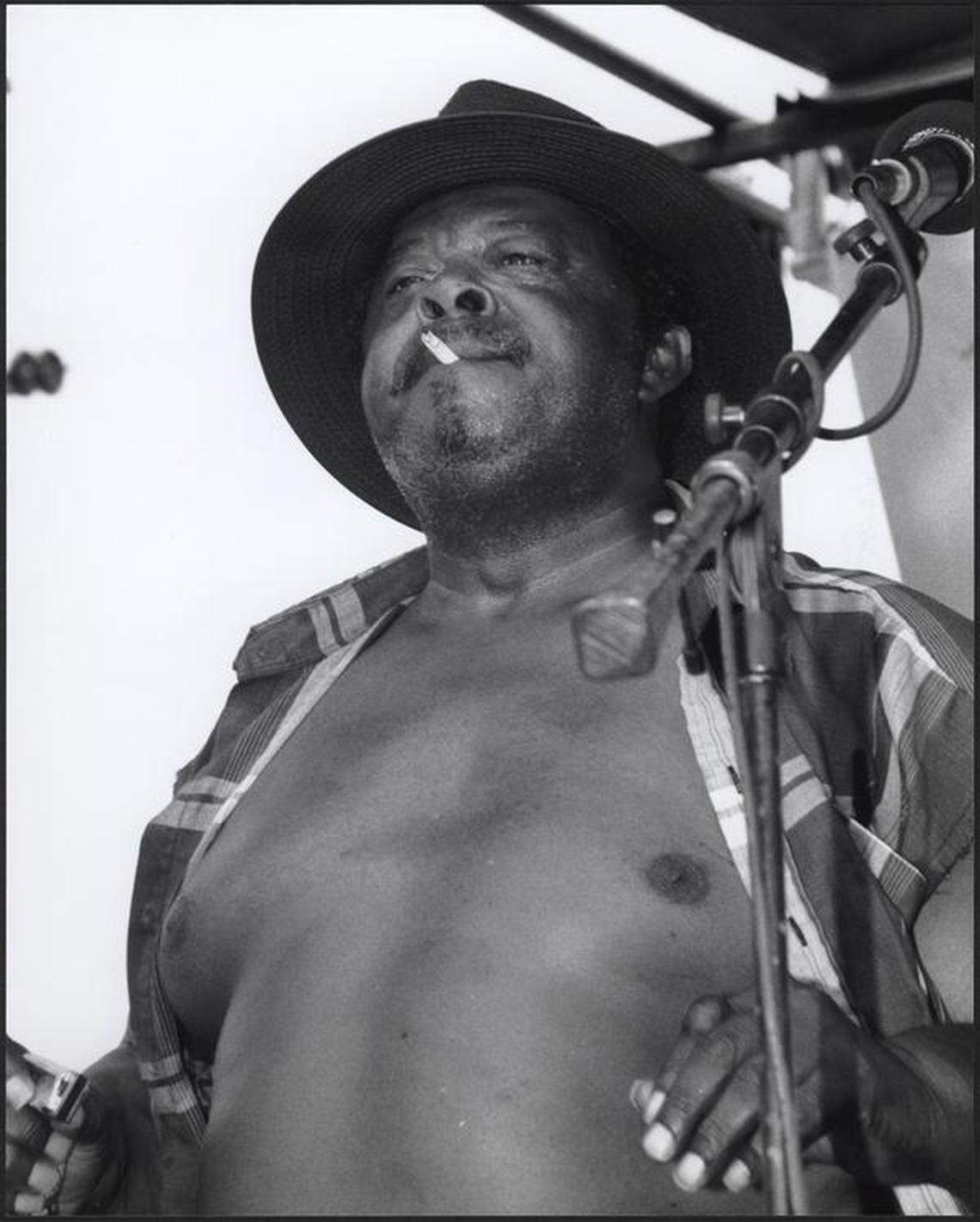 Iron Jaw Oakley at the Kansas City Kansas Street Blues Festival 2002