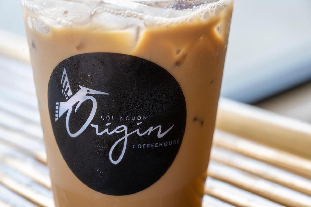 A traditional Vietnamese coffee with sweetened condensed milk.