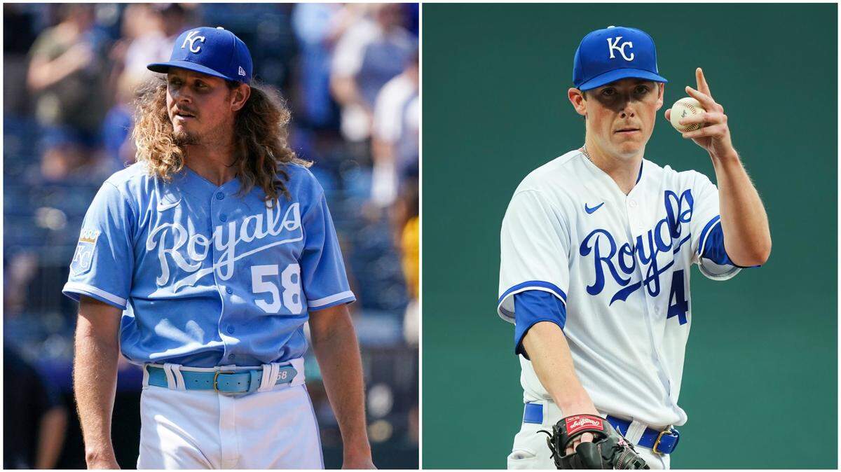The Royals traded pitchers Scott Barlow (left) and Ryan Yarbrough (right) at the 2023 MLB trade deadline.