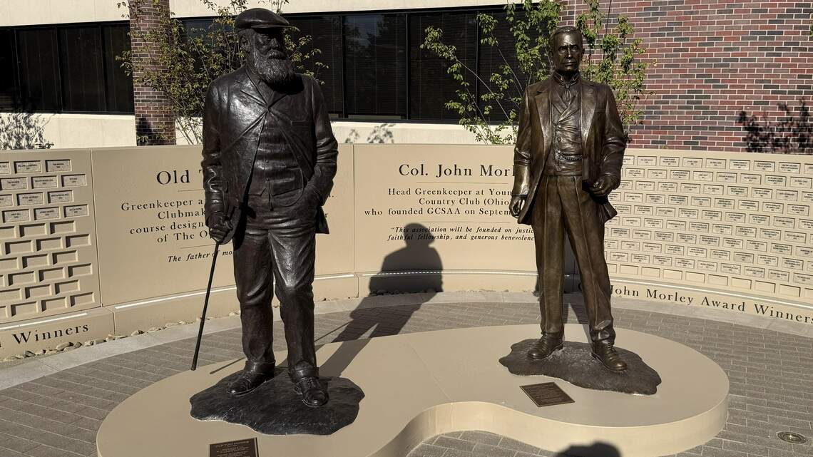 GCSAA golf in Lawrence celebrates 100 years with statue reveal, plaza dedication