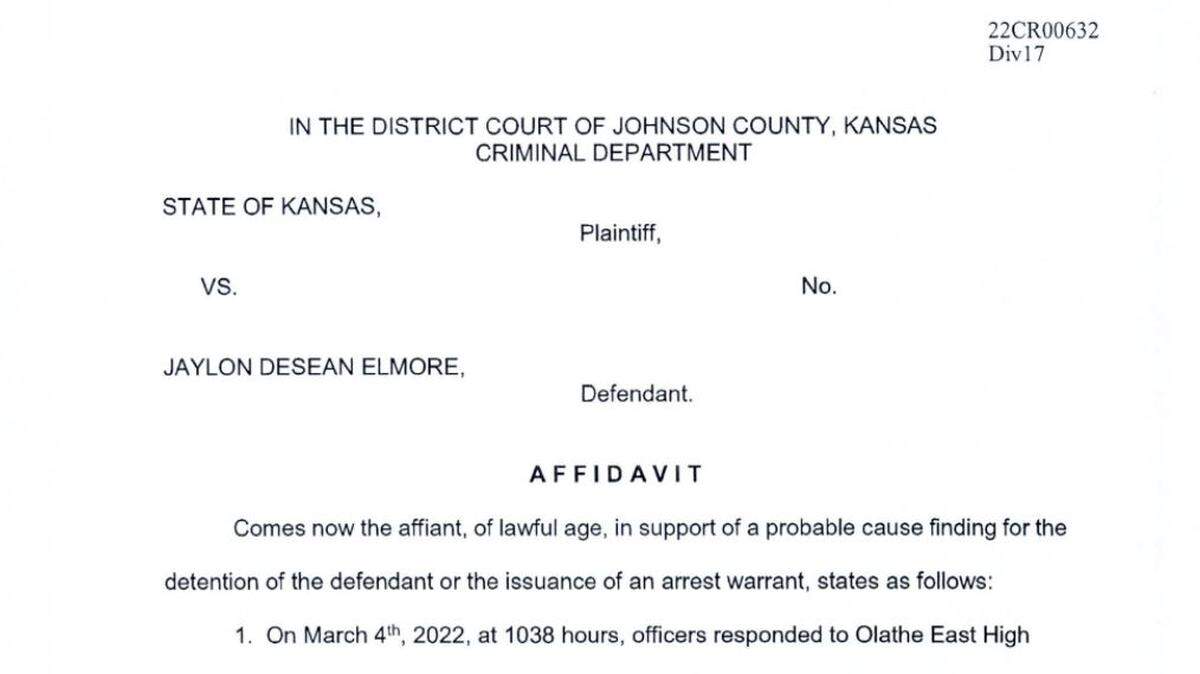 Court documents show allegations against Jaylon Elmore, accused in Olathe East shooting