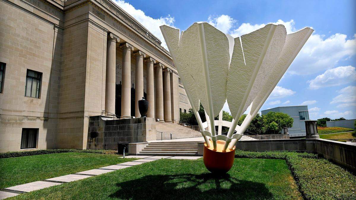 The Nelson-Atkins Museum of Art has been a Kansas City landmark for more than 90 years, although the shuttlecocks were added in 1994.