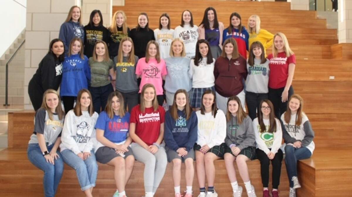 Twenty-eight female students donated eight inches of hair each in name of their classmate, Liliana Haggerty.