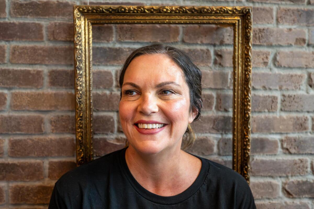 Stephanie Cashion, owner of Gilda’s Bar de Tapas, smiles as she stands for a portrait on Thursday, July 17, 2025, in Shawnee.