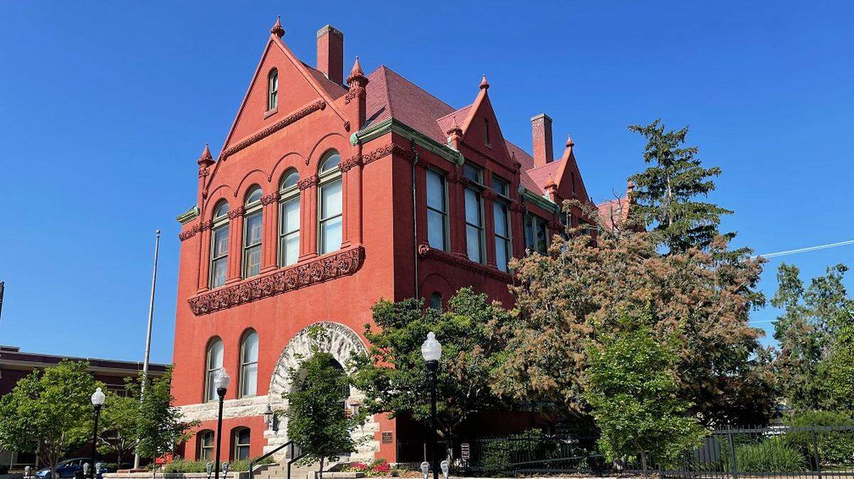 The Douglas Historical Society’s Watkins Museum of History at 11th and Massachusetts St. in Lawrence, KS.
