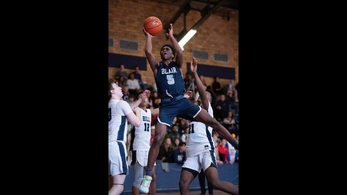 Blair Academy guard Kyle Cuffe Jr. signed a national letter of intent to play for the Kansas Jayhawks on April 15, 2021.