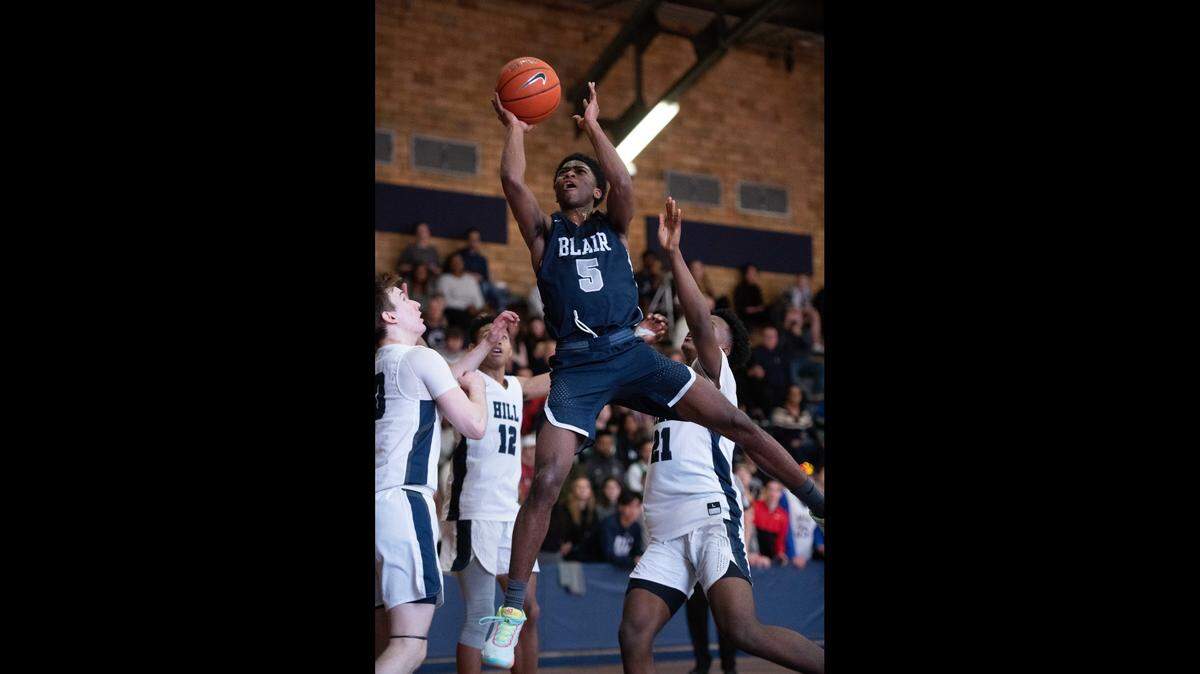 Blair Academy guard Kyle Cuffe Jr. signed a national letter of intent to play for the Kansas Jayhawks on April 15, 2021.