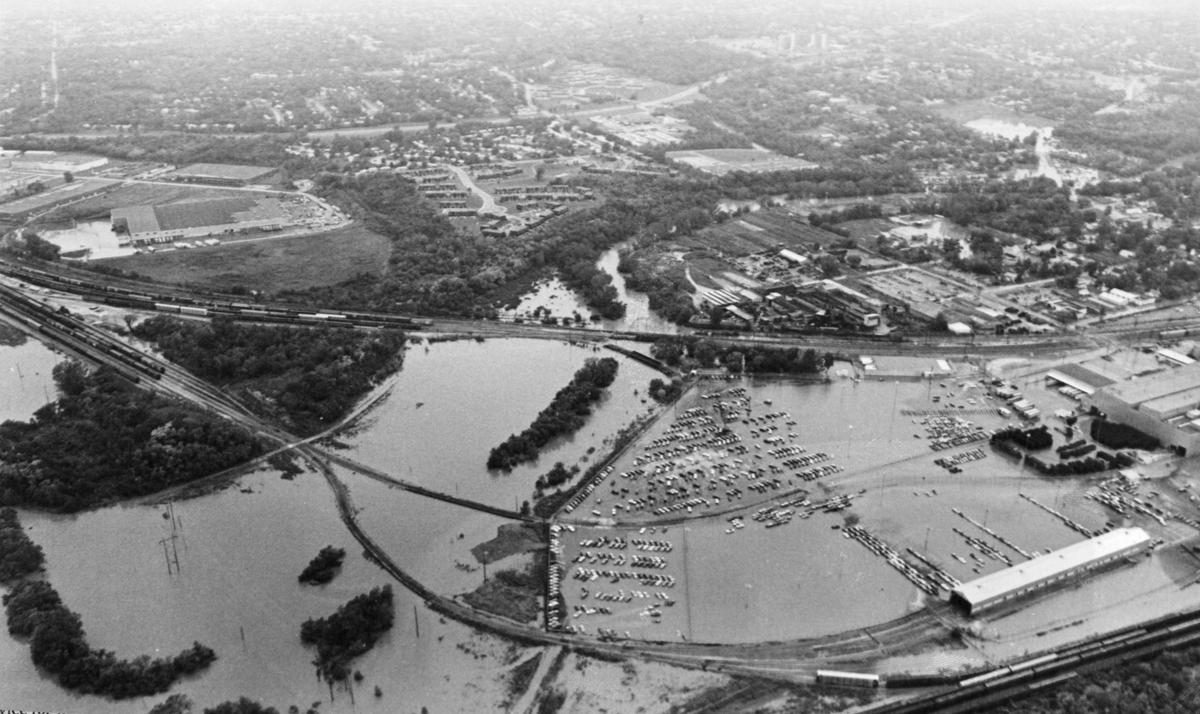 An aerial photo from the newspapers’ coverage shows the devastation at the General Motors Assembly Plant in the Leeds district. Much of the coverage centered on the economic hub, not the residents living nearby.