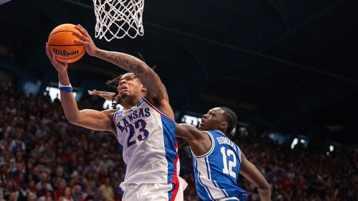 Trent Perry's birthday gift: Playing time — and praise from KU's Self and Stokes