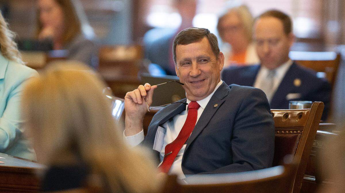 Sen. Dennis Pyle of Hiawatha.