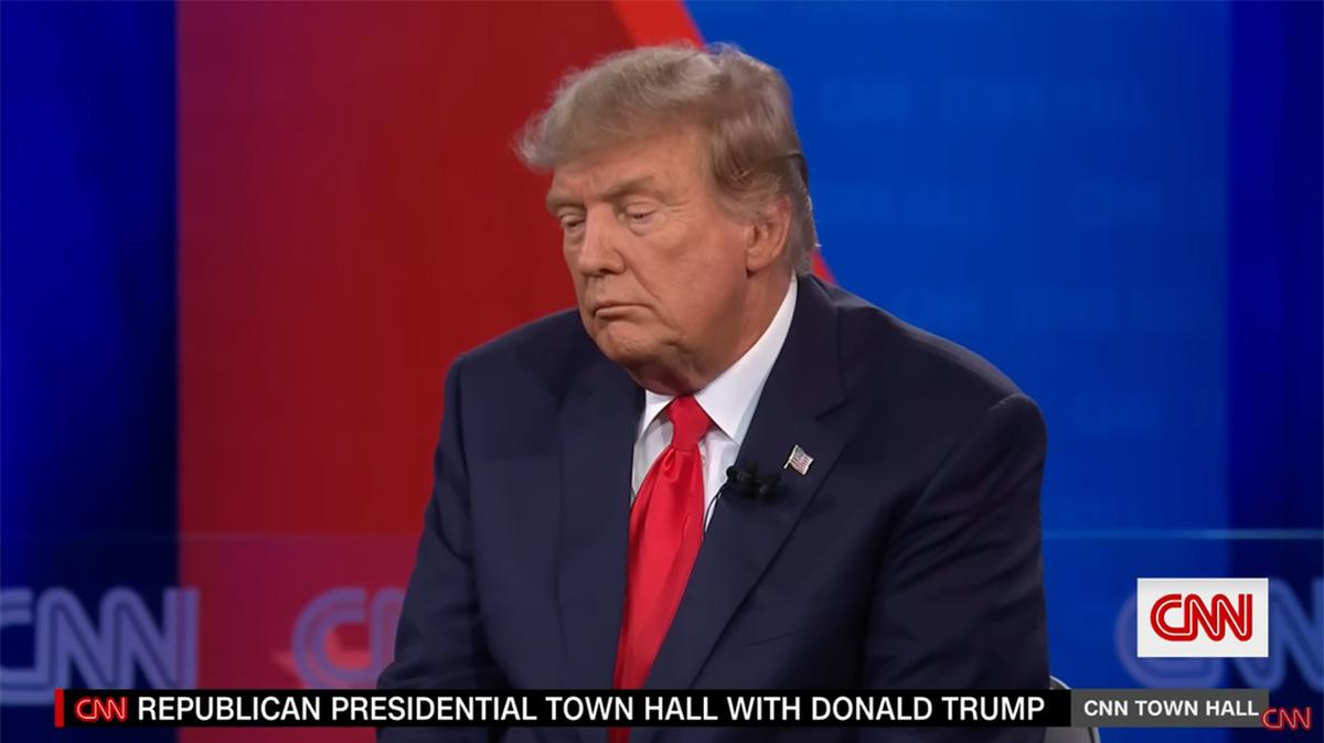 Donald Trump on a May 10, 2023, town hall on CNN
