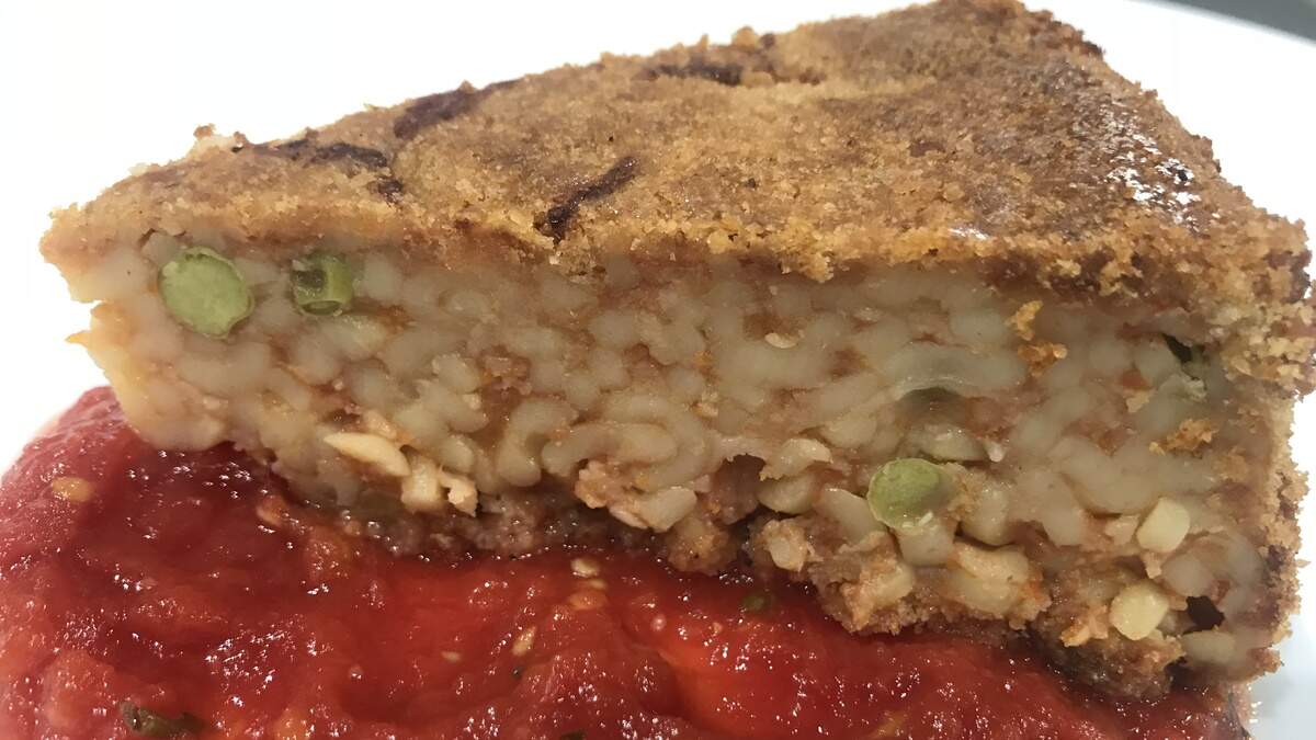 Chef Jasper Mirabile's Timballo di Anelletti. Timballo is a popular dish in Sicily.