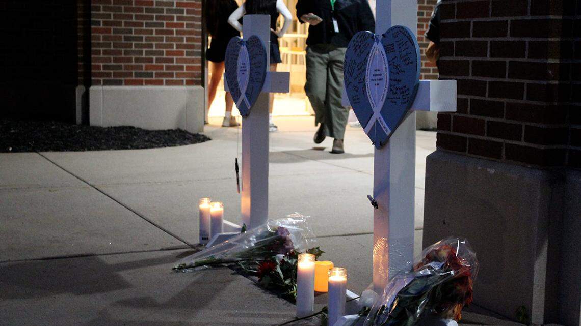 Vigil at high school in Minnesota Minneapolis Annunciation Catholic School shooter Robin Westman