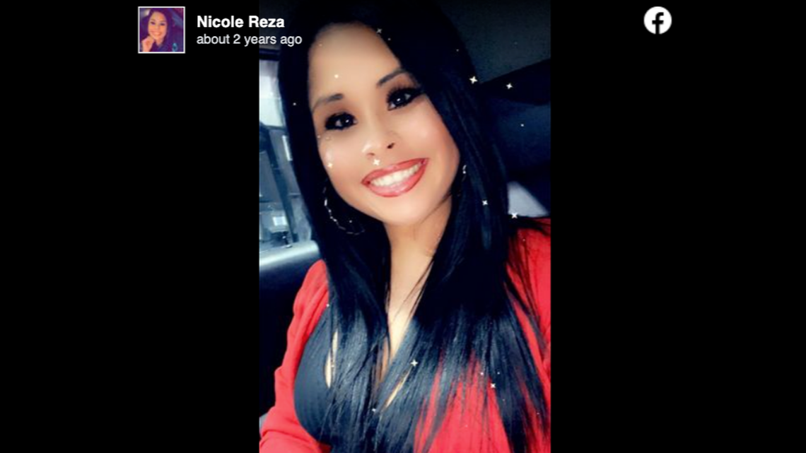 Nicole Reza died in a parking lot in Fort Dodge, Iowa, and officers are searching for the alleged shooter.