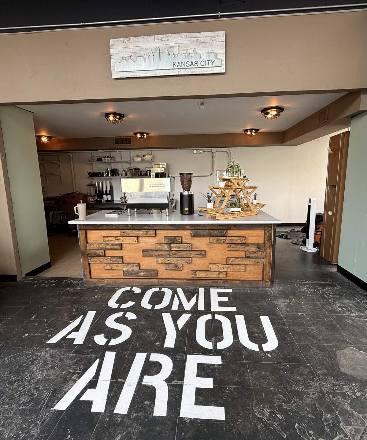 The interior of Waterbird Coffee Company before it opens in mid-August.