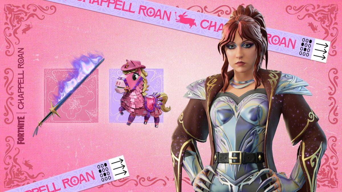 Fortnite users can purchase Chappell Roan’s “Roan of Arc” costume in the game’s shop starting Thursday, Feb. 5. The cosmetic is based on her performance at the 2024 MTV Video Music Awards.