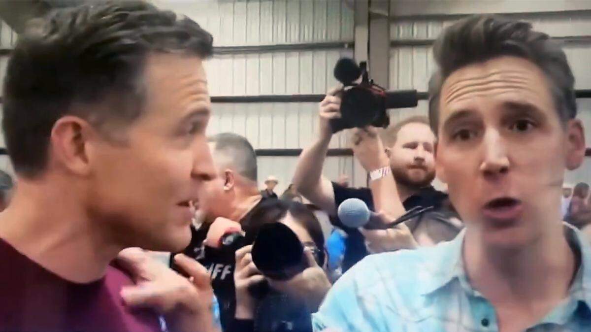 At the Missouri State Fair, the Senate candidates put on a performance about a performance. How about they talk about the issues instead?