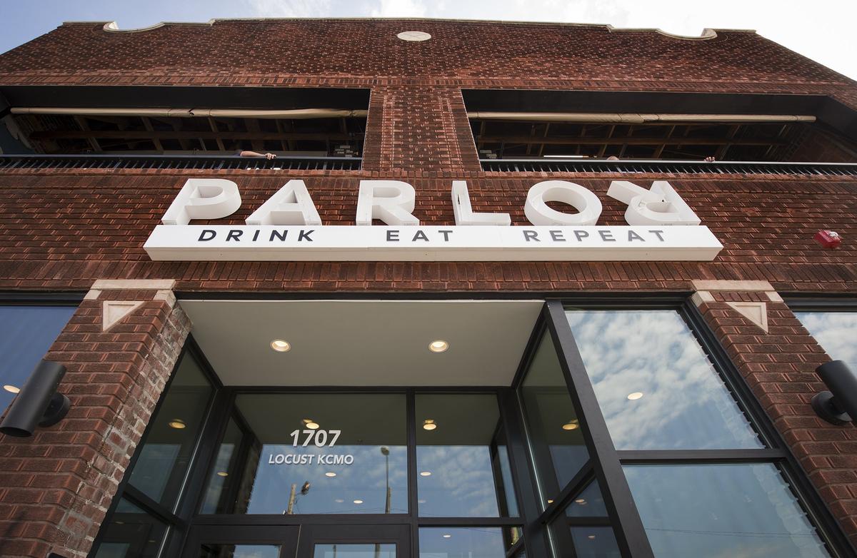 Parlor, a new food hall, has opened in a renovated warehouse in the Crossroads Arts District at 1707 Locust St. Parlor features seven restaurants, two bars and several areas for lounging and an outdoor space overlooking downtown.