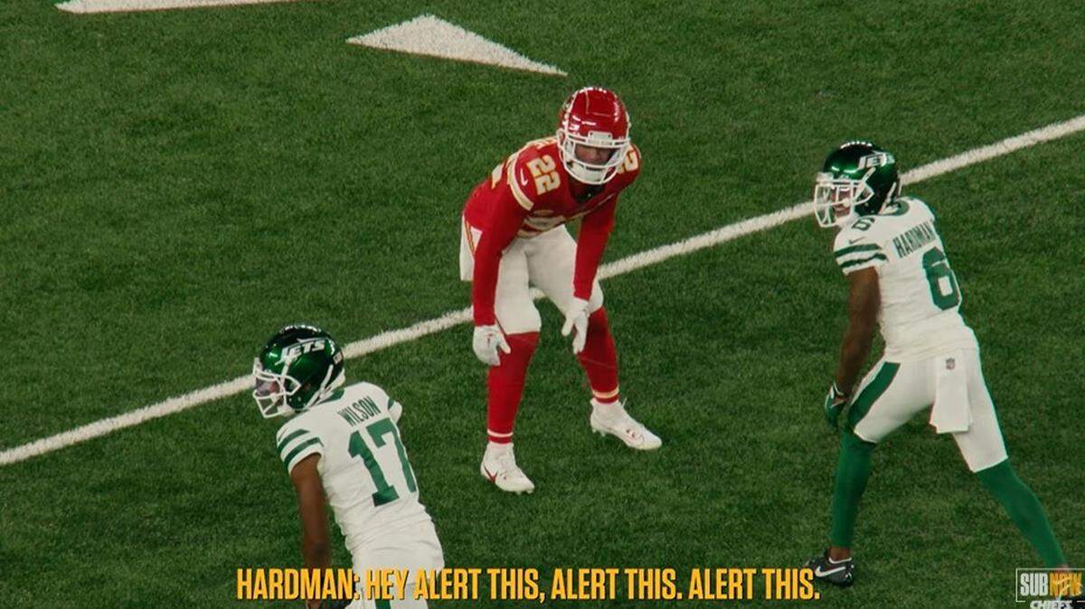 Chiefs cornerback Trent McDuffie lined up opposite former teammate Mecole Hardman on Sunday.