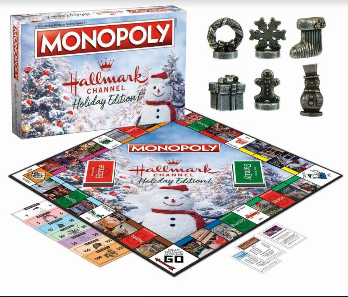 Hallmark now sells a Monopoly game that’s all about the holiday movies.