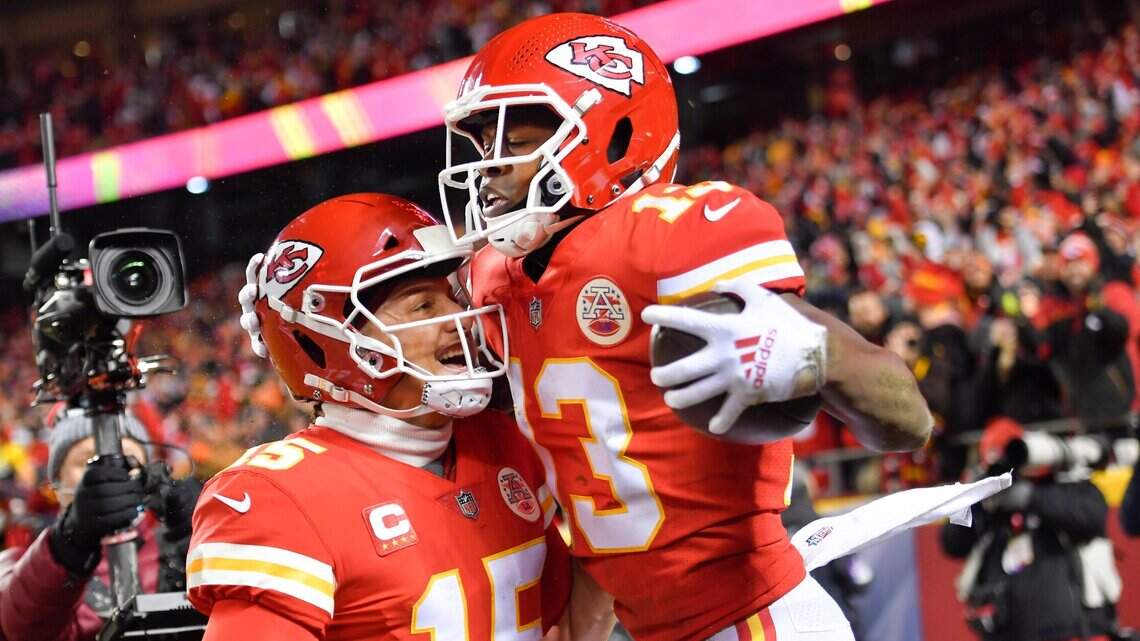 Patrick Mahomes had cool pre-game moment Saturday with ex-Chiefs WR Byron Pringle