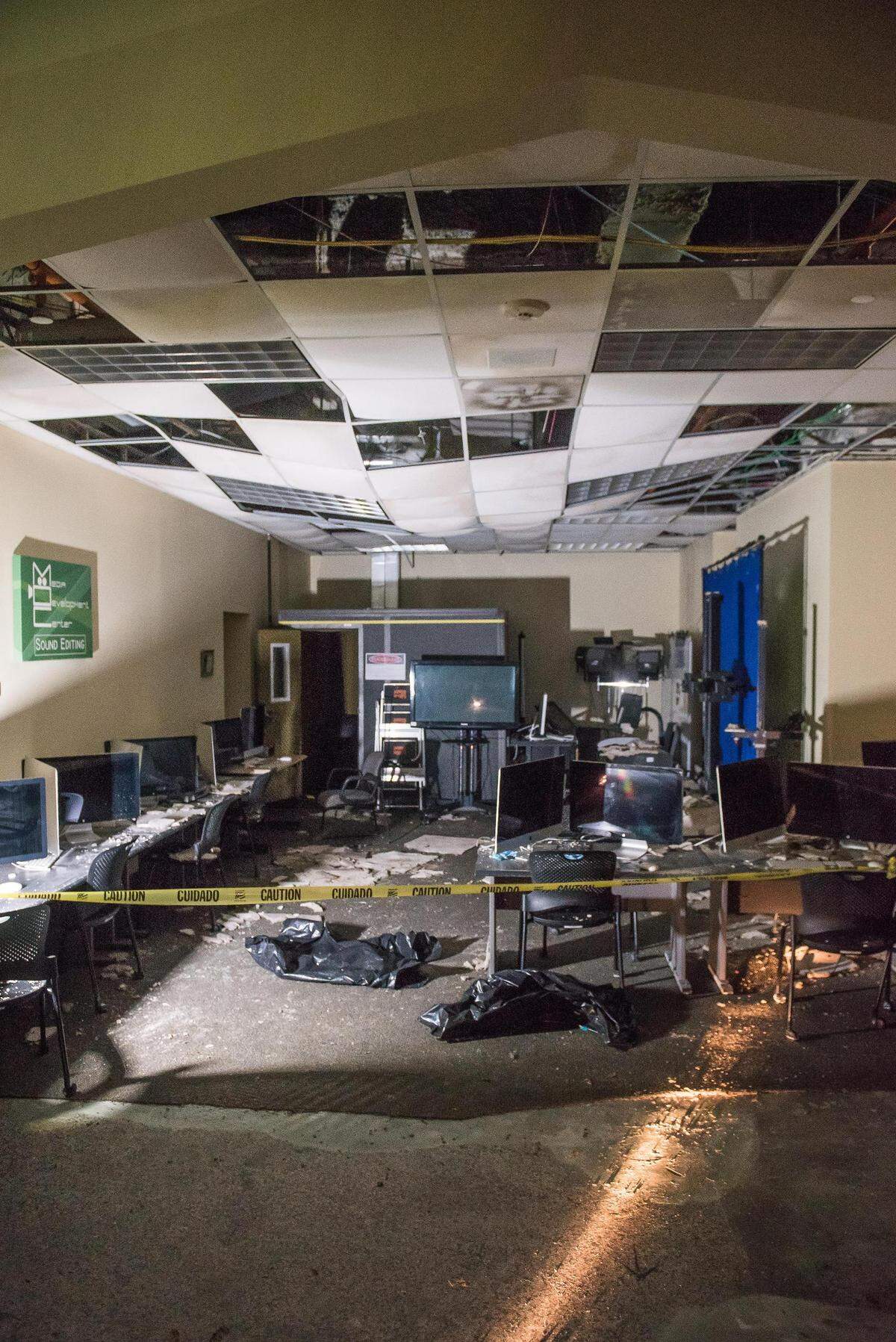 The Hale Library computer system suffered damage in the May fire.
